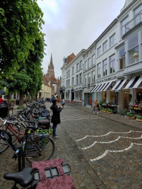 Sarah exploring Bruges, Belgium